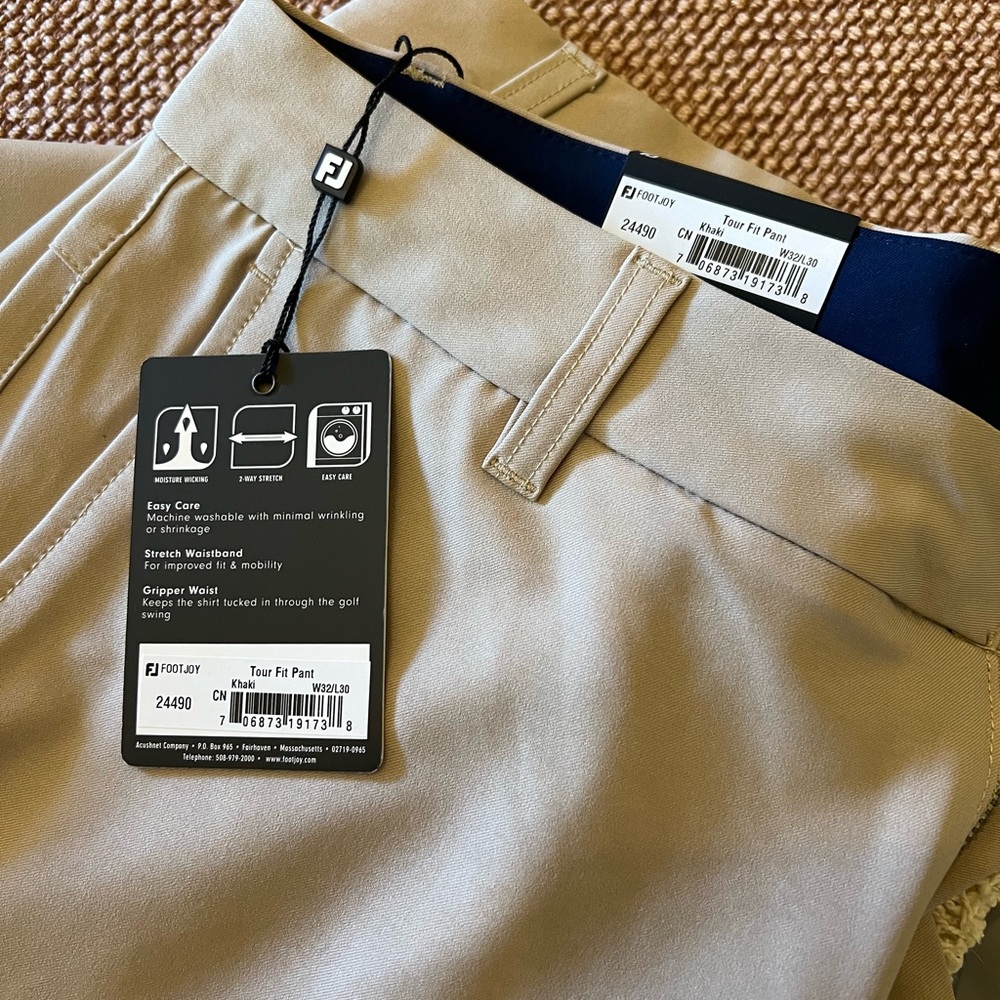 Khaki FootJoy Tour Pant